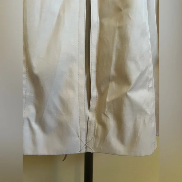 London Fog Trench Belted Raincoat Light Beige Size M - Picture 7 of 15